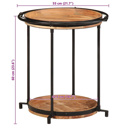 Sidebord Tre Ø55x60 cm heltre akasie