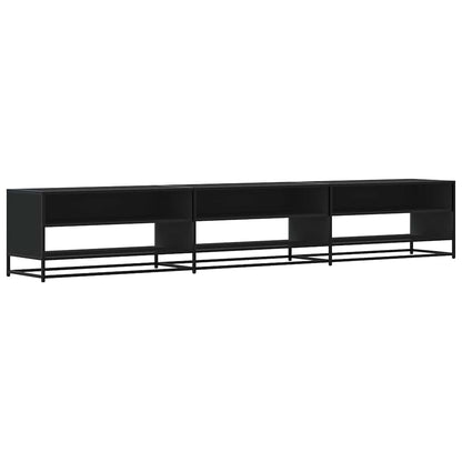 TV-benk svart 270x40x46 cm konstruert tre