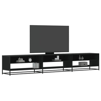 TV-benk svart 270x40x46 cm konstruert tre