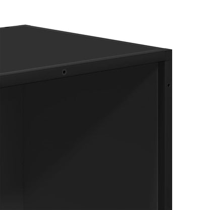 Bokhylle Svart 60x35x139 cm