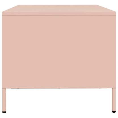 Salongbord Sofabord DIV. rosa 101,5x50x43,5 cm kaldvalset stål