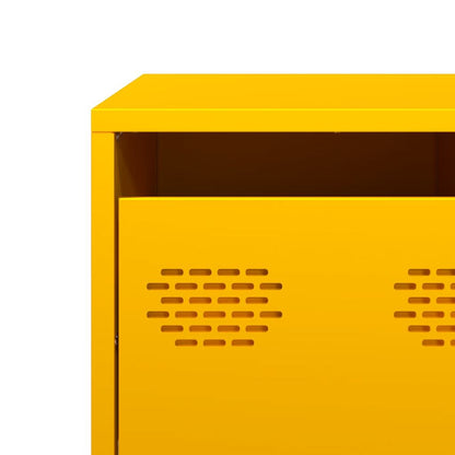 Salongbord Sofabord DIV. sennepsgul 101,5x50x43,5 cm kaldvalset stål