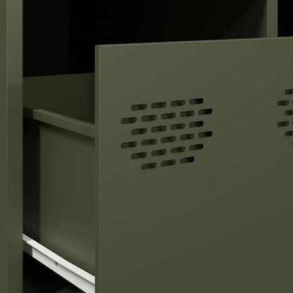 Salongbord Sofabord DIV. olivengrønn 101,5x50x43,5 cm kaldvalset stål