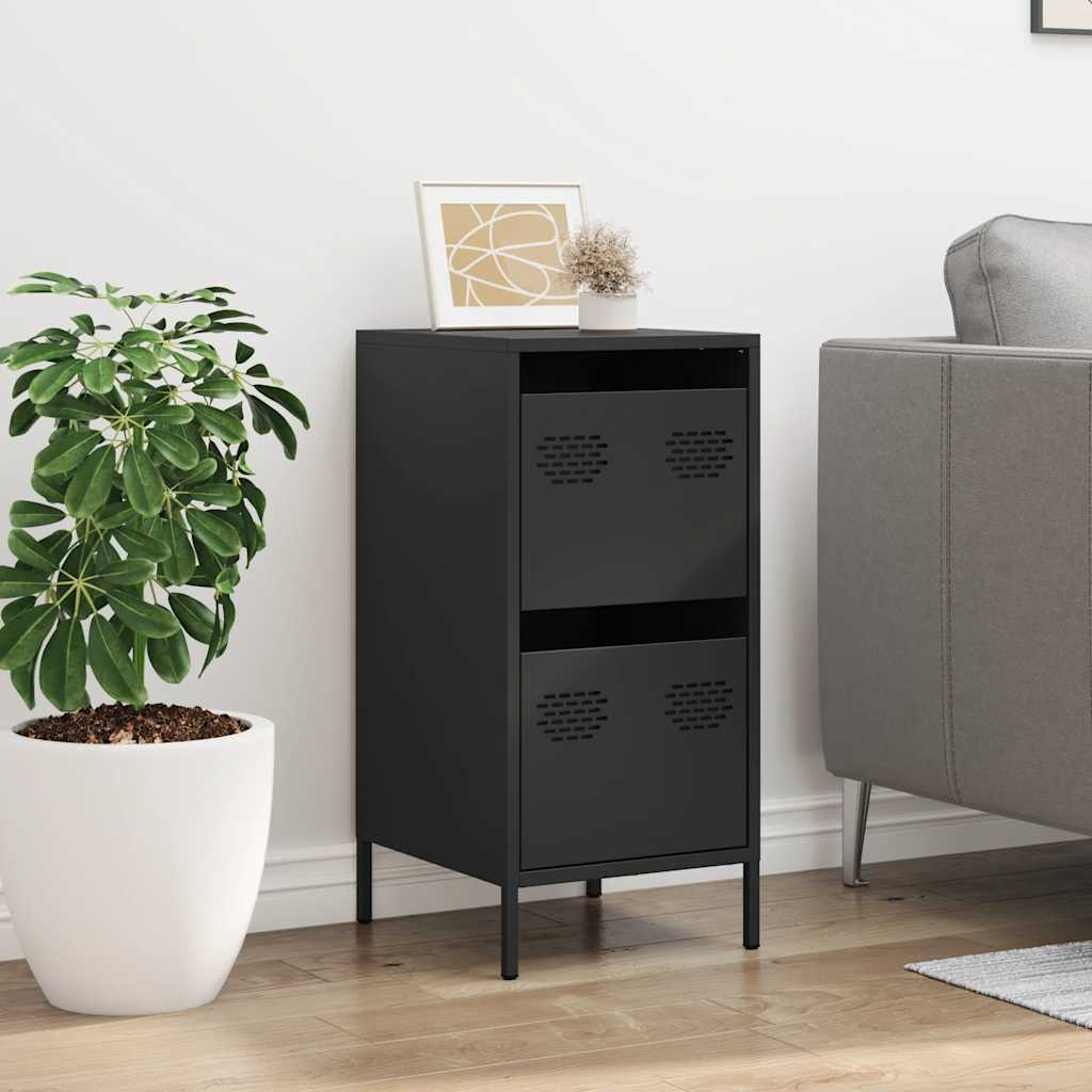 Skjenk Svart 35x39x73,5 cm kaldvalset stål