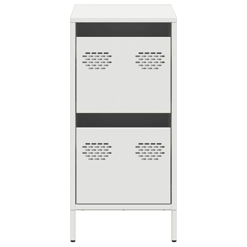 Skjenk Hvit 35x39x73,5 cm kaldvalset stål