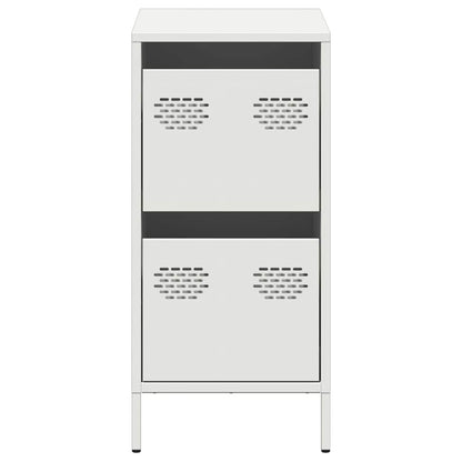 Skjenk Hvit 35x39x73,5 cm kaldvalset stål