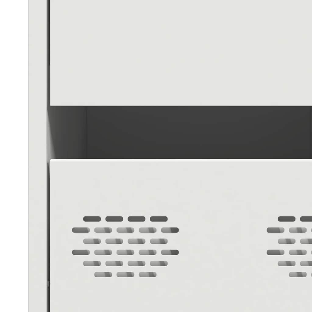 Skjenk Hvit 35x39x73,5 cm kaldvalset stål