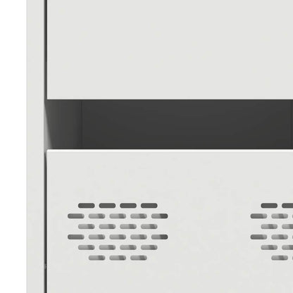 Skjenk Hvit 35x39x73,5 cm kaldvalset stål