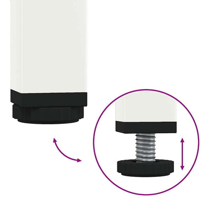Skap Hvit 68x39x103,5 cm stål