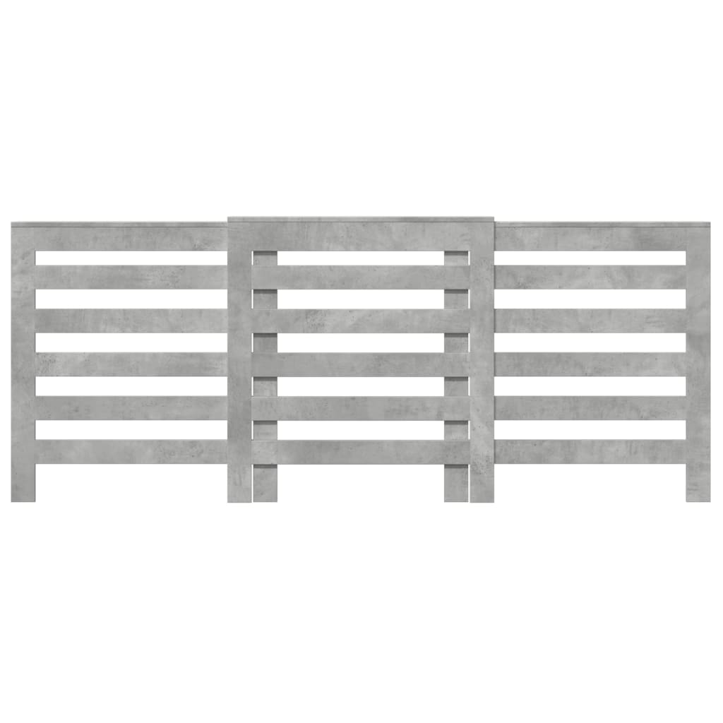 Radiatordeksel betonggrå 205x21,5x83,5 cm konstruert tre