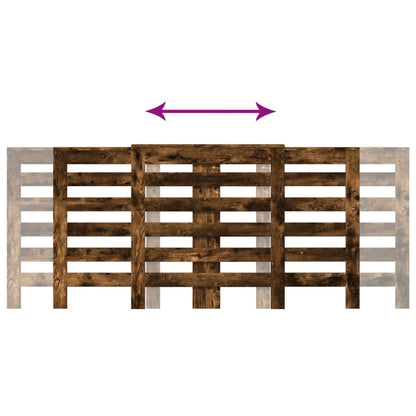 Radiatordeksel røkt eik 205x21,5x83,5 cm konstruert tre