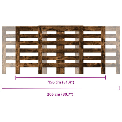 Radiatordeksel røkt eik 205x21,5x83,5 cm konstruert tre