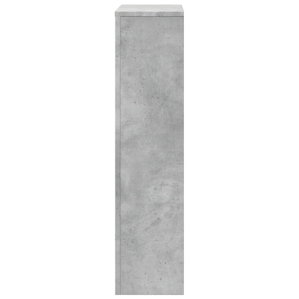 Radiatordeksel betonggrå 104x20x82 cm konstruert tre