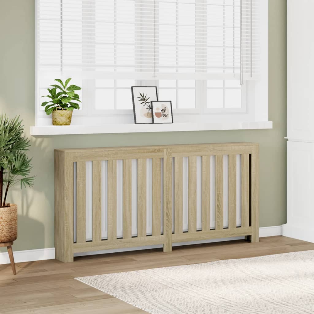 Radiatordeksel sonoma eik 175x20x82 cm konstruert tre