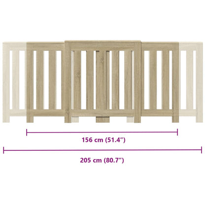 Radiatordeksel sonoma eik 205x21,5x83,5 cm konstruert tre