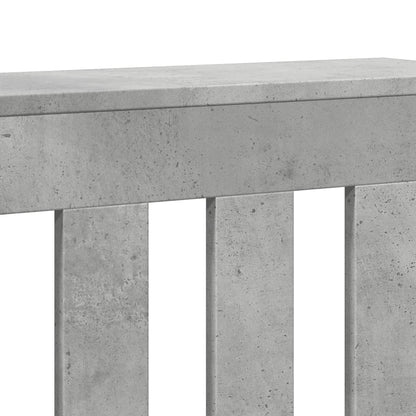 Radiatordeksel betonggrå 205x21,5x83,5 cm konstruert tre