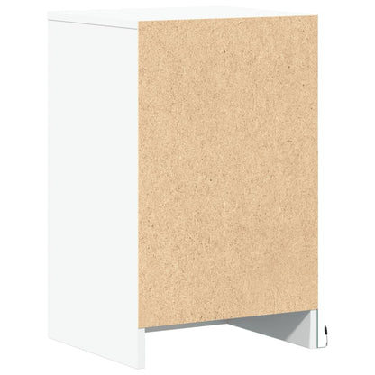 Nattbord Sengbord Hvit med LED