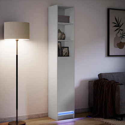 Skjenk Hvit med LED 36x32,5x200 cm