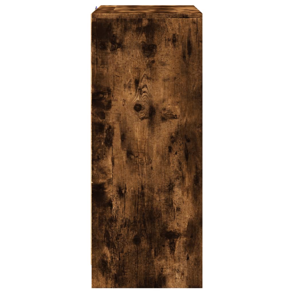 Skjenk Røkt Eik med LED 77x34x85 cm