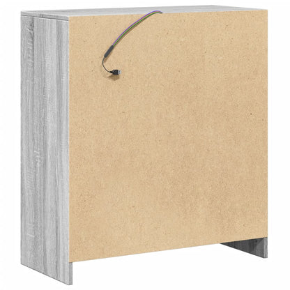 Skjenk Sonoma Grå med LED 77x34x85 cm