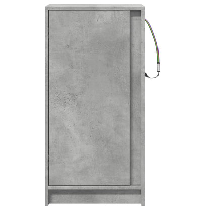 Skjenk Betonggrå med LED 42,5x34x85 cm