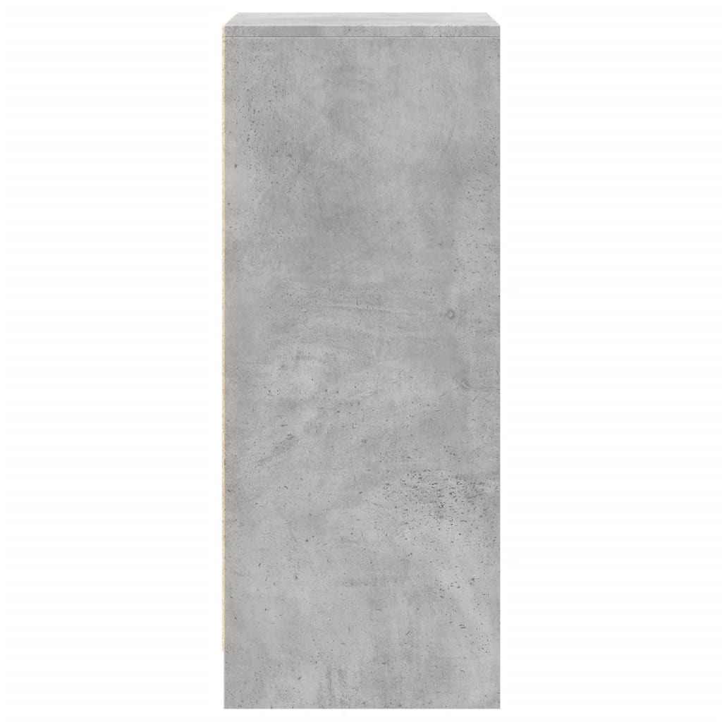 Skjenk Betonggrå med LED 42,5x34x85 cm