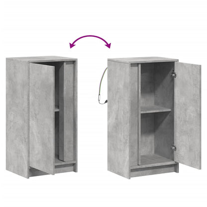 Skjenk Betonggrå med LED 42,5x34x85 cm