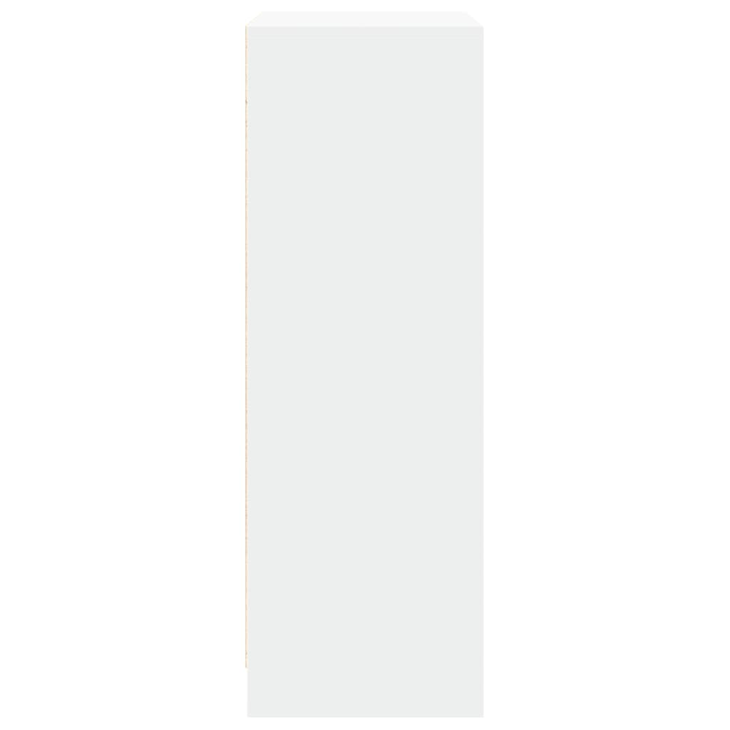 Skjenk Hvit med LED 77x34x100 cm