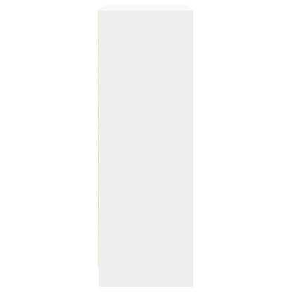 Skjenk Hvit med LED 77x34x100 cm