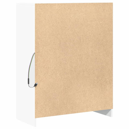 Skjenk Hvit med LED 77x34x100 cm