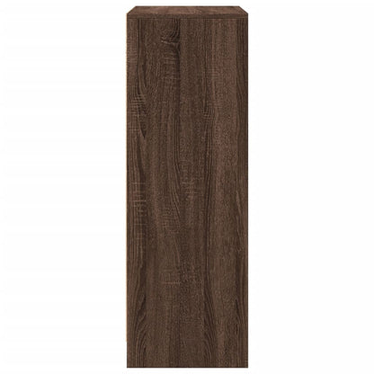 Skjenk Brun Eik med LED 77x34x100 cm