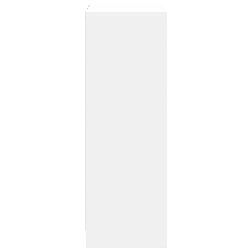 Skjenk Hvit med LED 72x34x100 cm