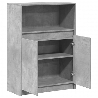 Skjenk Betonggrå med LED 72x34x100 cm