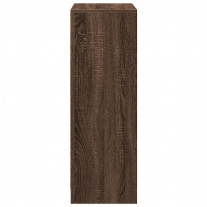 Skjenk Brun Eik med LED 72x34x100 cm