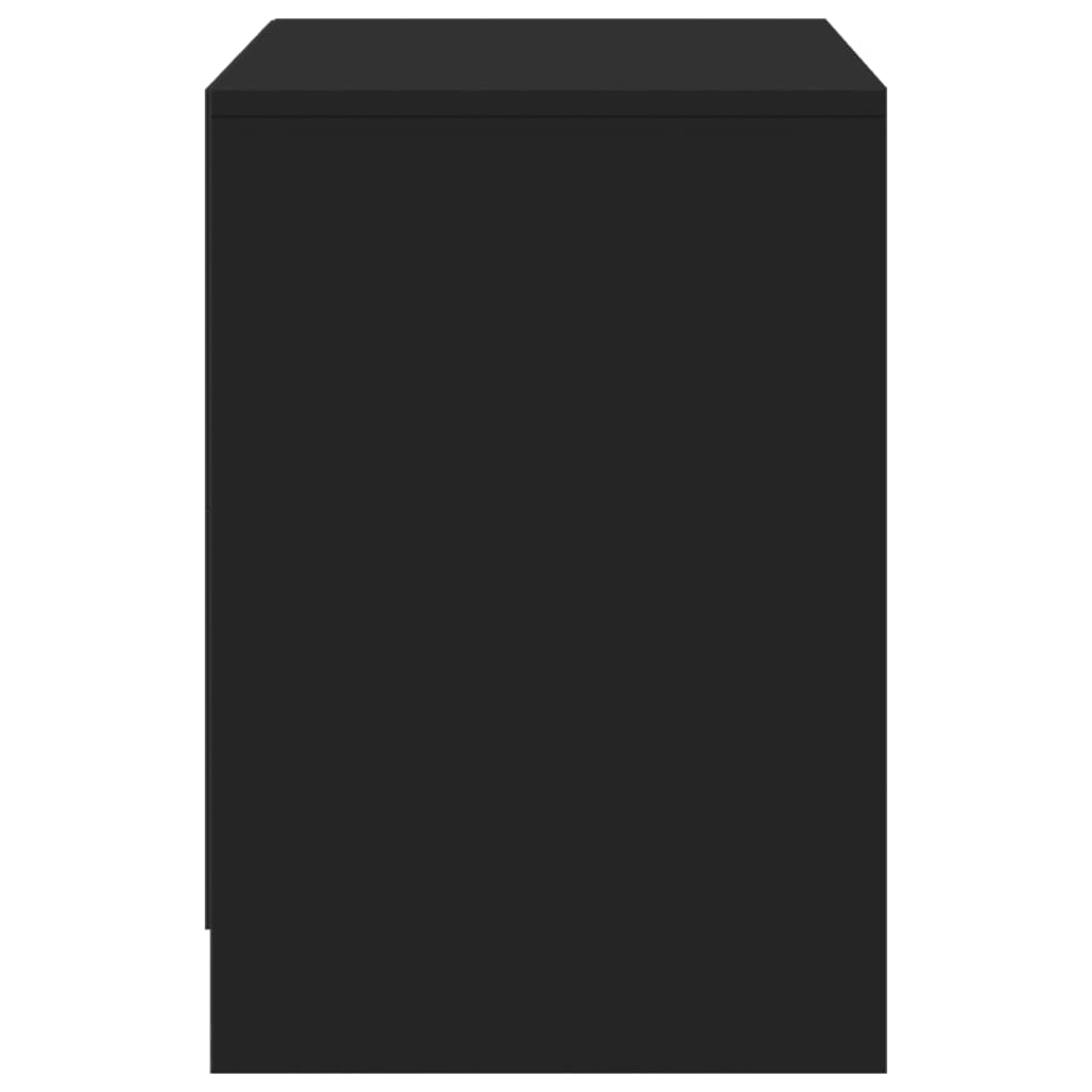 TV-Møbel Svart TV-benk med LED 100x34x50 cm