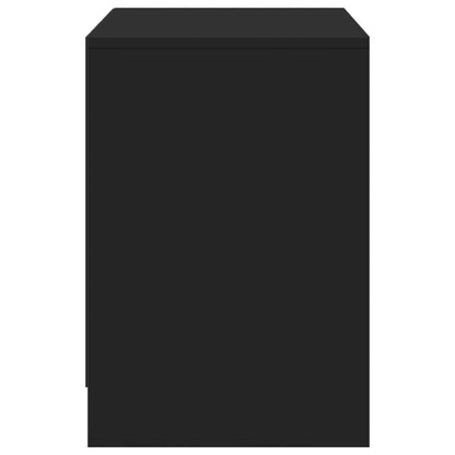 TV-Møbel Svart TV-benk med LED 100x34x50 cm