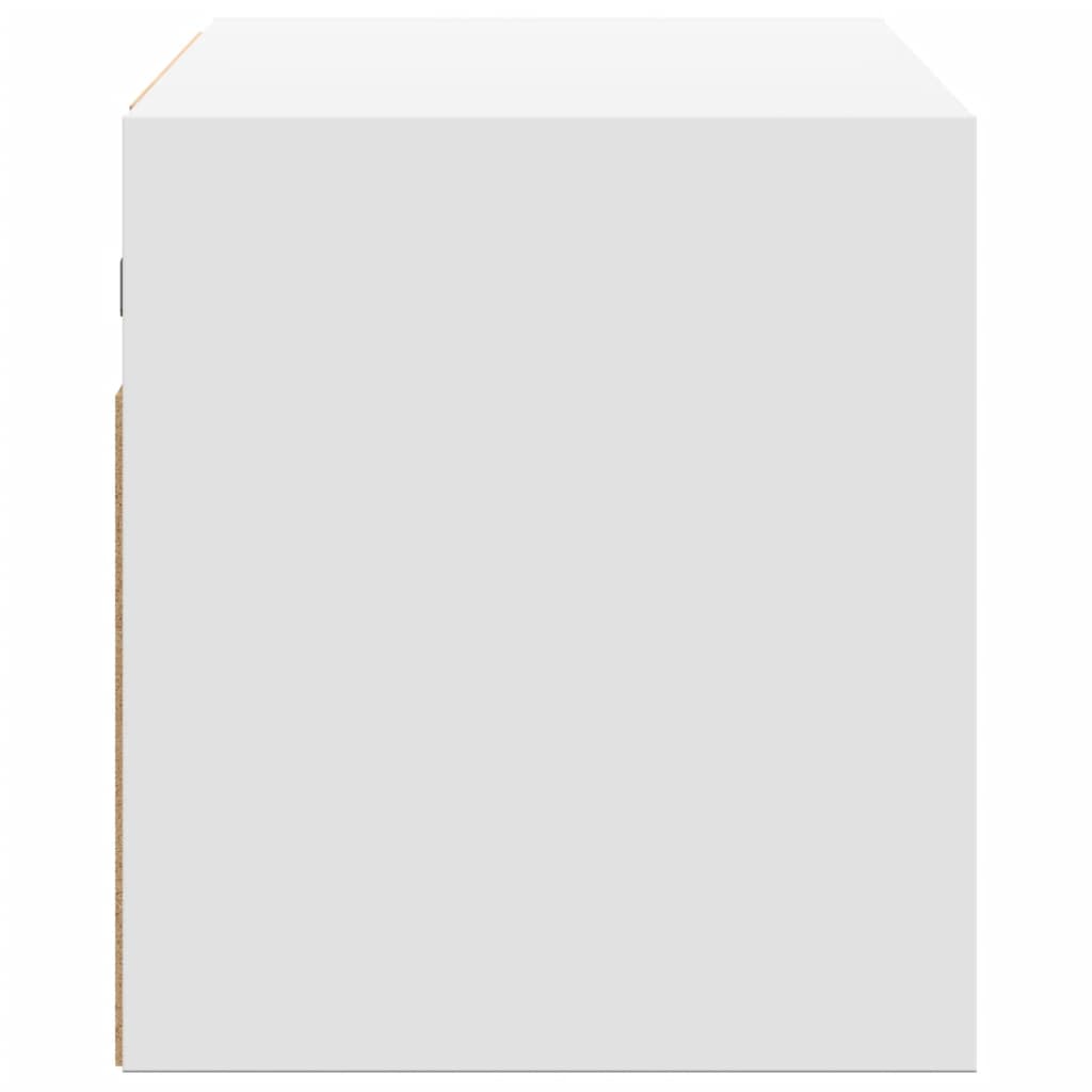 TV-Møbel Hvit Tv-benk med LED 100x31x35 cm