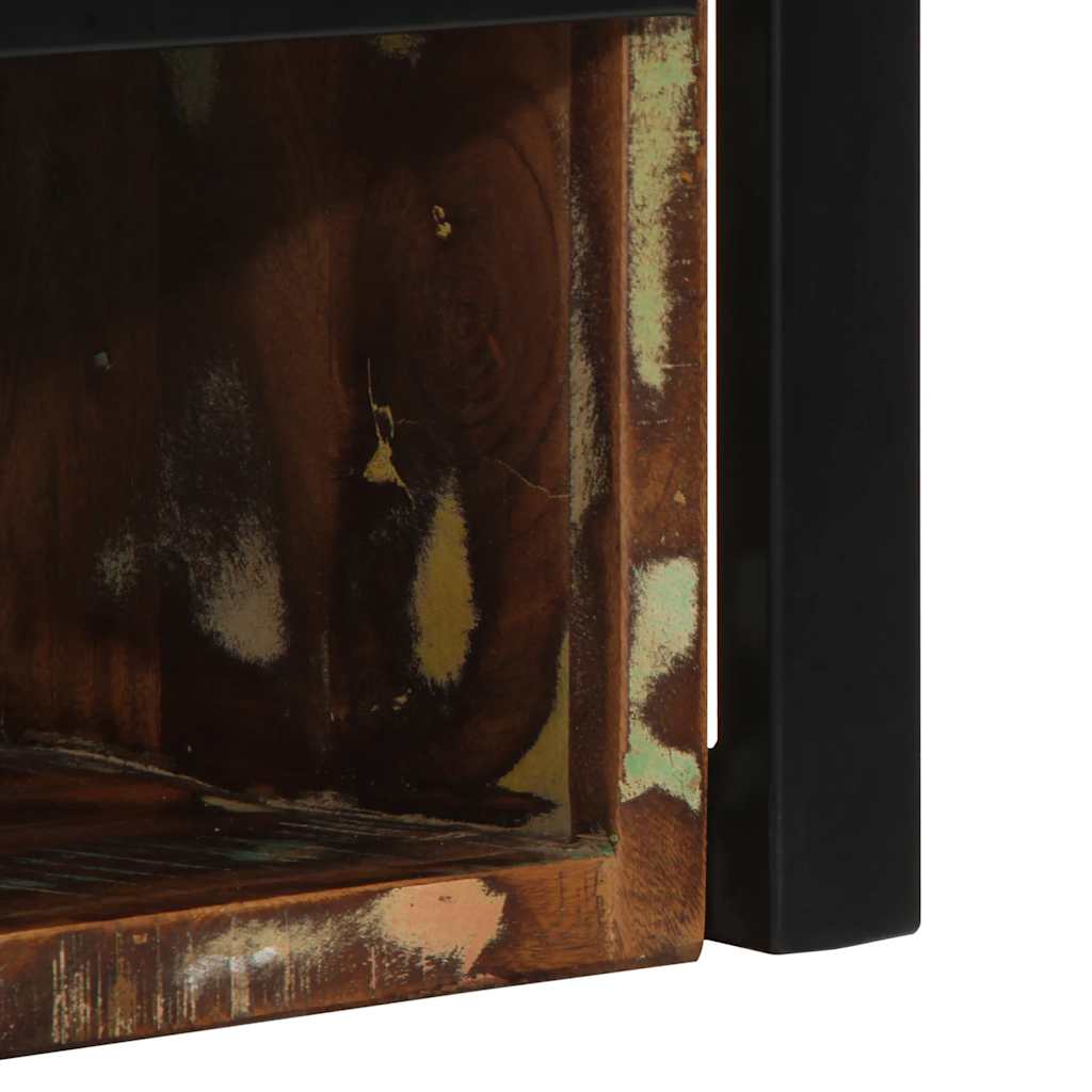 Nattbord Sengbord Tre Gjenvunnet Heltre flerfarget 40x35x40 cm