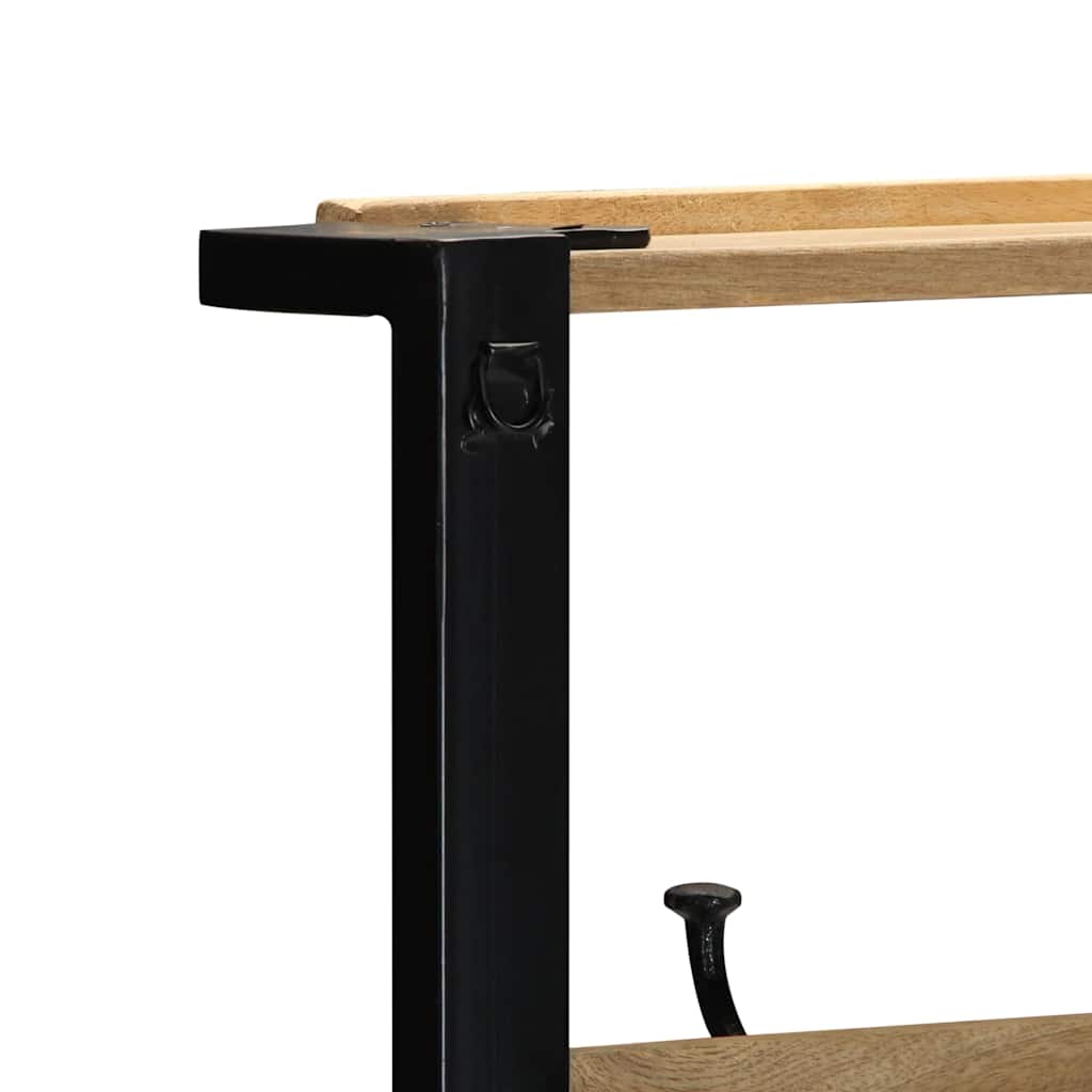 Hallmøbel Klesstativ 80x40x190 cm heltre grovt mangotre