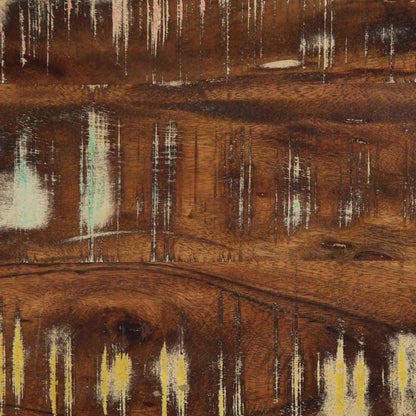 Sittebenk flerfarget 80x35x45 cm gjenvunnet heltre