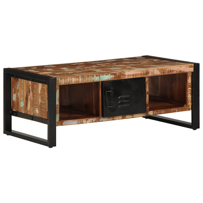 Salongbord Sofabord Tre Gjenvunnet Heltre flerfarget 90x50x36 cm