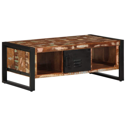 Salongbord Sofabord Tre Gjenvunnet Heltre flerfarget 90x50x36 cm