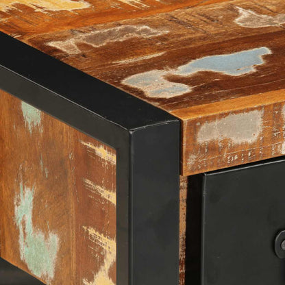 Nattbord Sengbord Tre Gjenvunnet Heltre flerfarget 35x34x45 cm