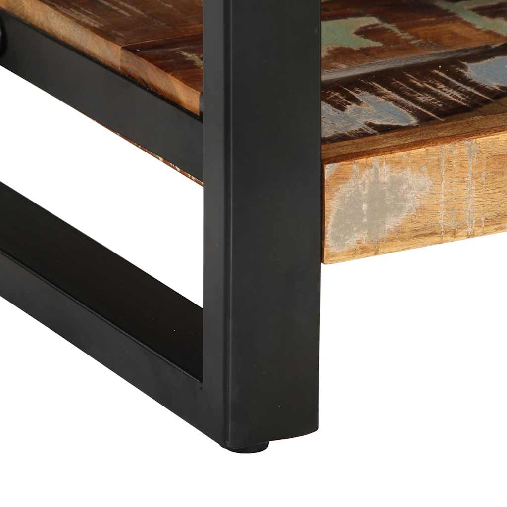 Nattbord Sengbord Tre Gjenvunnet Heltre flerfarget 35x34x45 cm