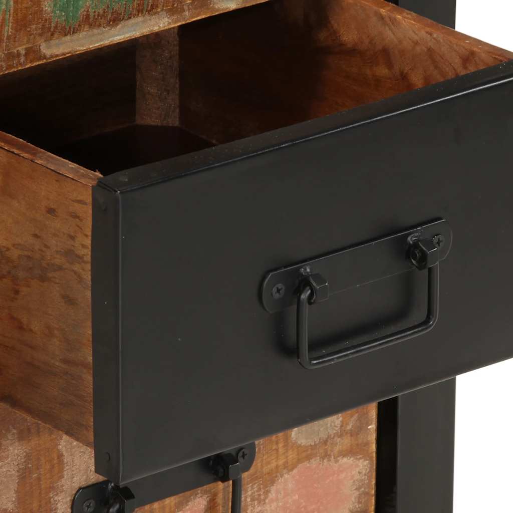 Kommode Tre Gjenvunnet Heltre flerfarget 40x40x75 cm