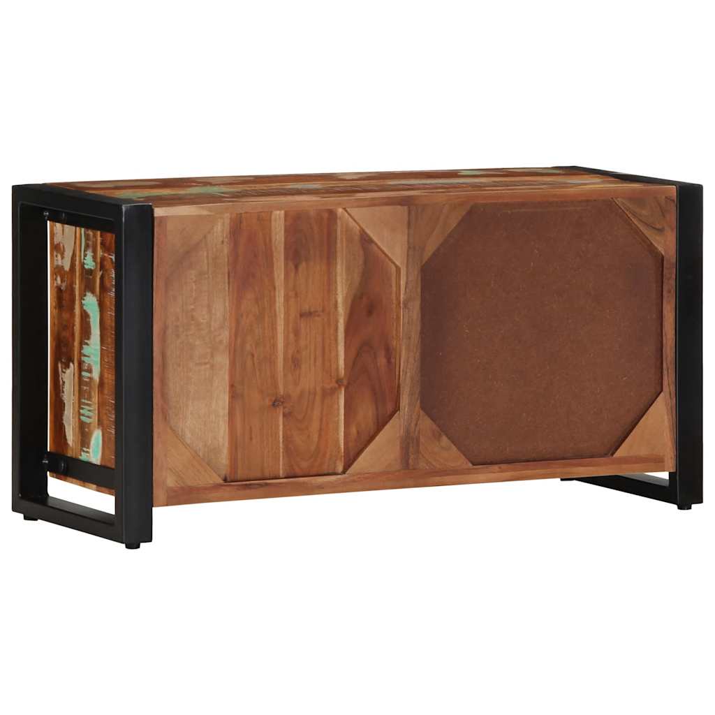 TV-benk 80x30x40 cm gjenvunnet heltre