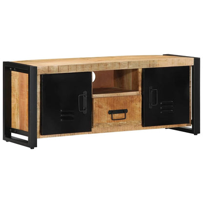 TV-benk 100x30x40 cm grovt heltre mangotre