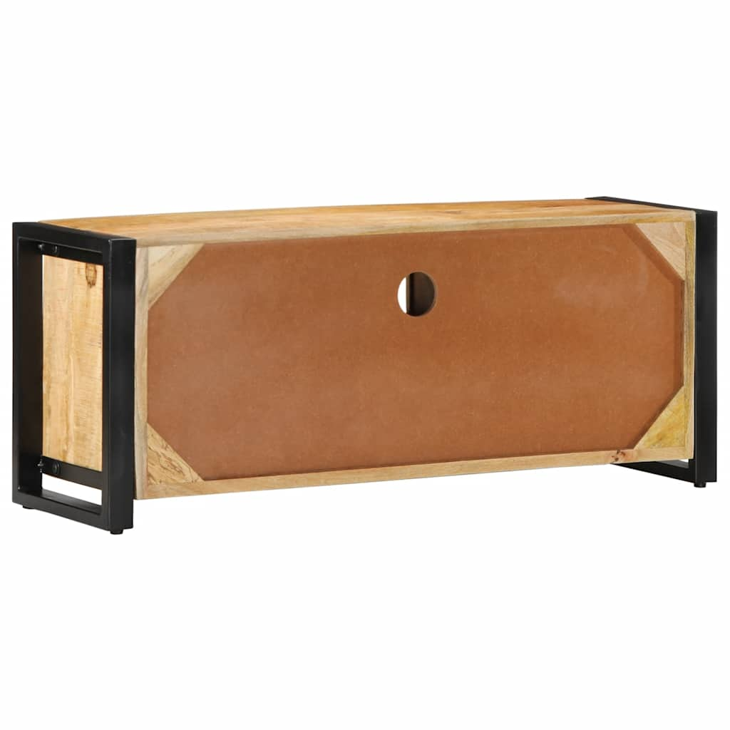 TV-benk 100x30x40 cm grovt heltre mangotre