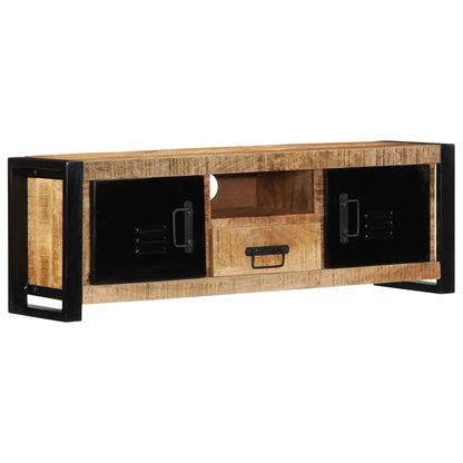 TV-benk 100x30x35 cm grovt heltre mangotre