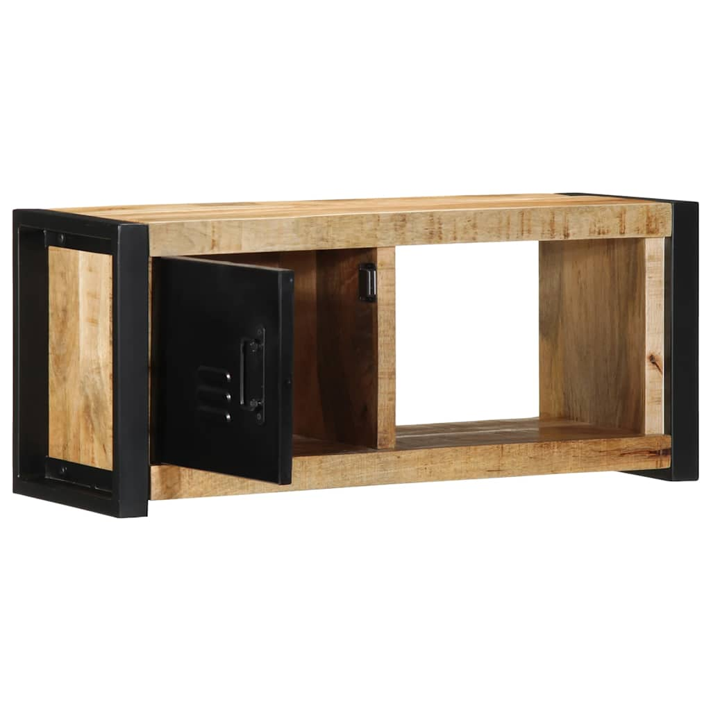 TV-benk 80x30x35 cm grovt heltre mangotre